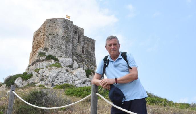 Joan Bennàssar en una excursión a Cabrera con el Club.
