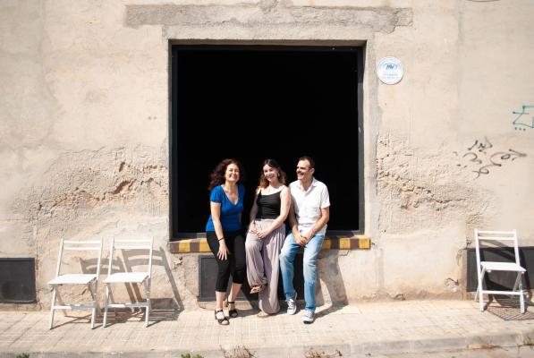 Marga López, Laura Morónez y Sergio Baos